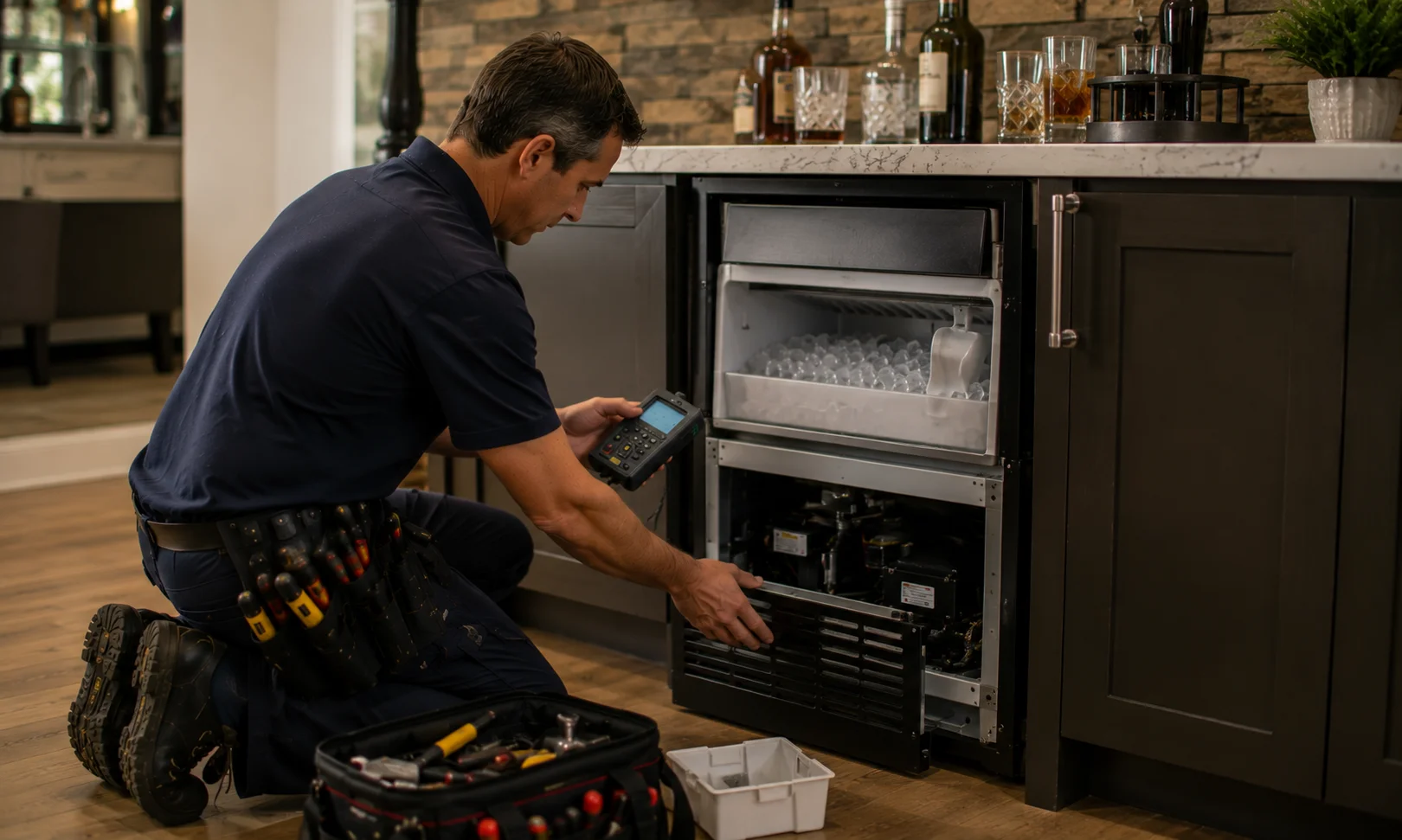 Ice maker stopped?Ice back today — without touching the kitchen.